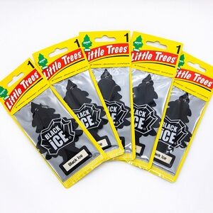 LITTLE TREES Black Ice Air Freshener – Hanging Car & Home Freshener (5 Pack)